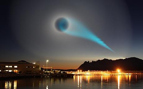  Meteorologists, astronomers and Armed Forces have been unable to explain the lights  Photo: REX  