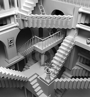 Travelling Between Dimensions Woman Claims To Be From A Parallel Universe Escher-stairs