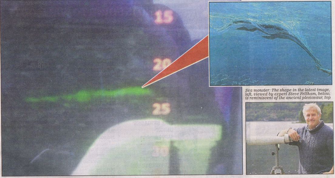 Daily Mail Releases Nessie Sonar Photos