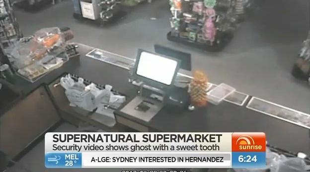 Supermarket Security Camera Records Poltergeist