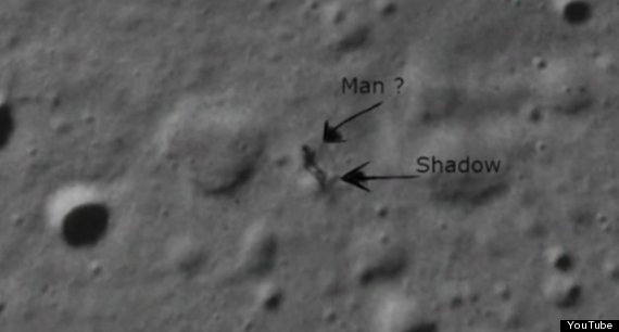 NASA Images Show Humanoid Shadow on Moon