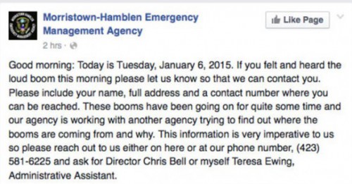 Morristown Emergency Management Agency on Facebook