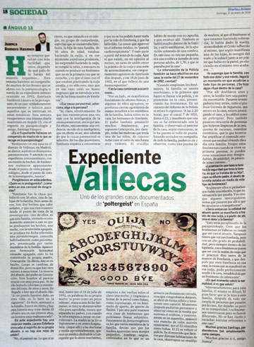 Spanish newspaper's article on Estefania's case. diariodeavisos.com